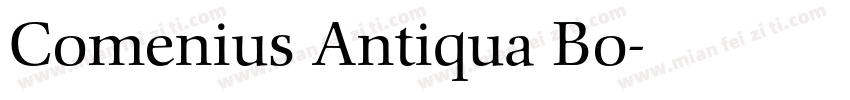 Comenius Antiqua Bo字体转换